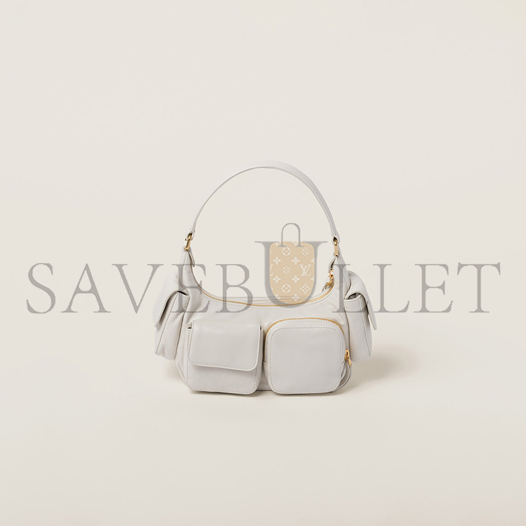 MIU MIU NAPPA LEATHER POCKET BAG 5BC146 (21*12*6cm) MIU MIU NAPPA LEATHER POCKET BAG 5BC146 (21*12*6cm)